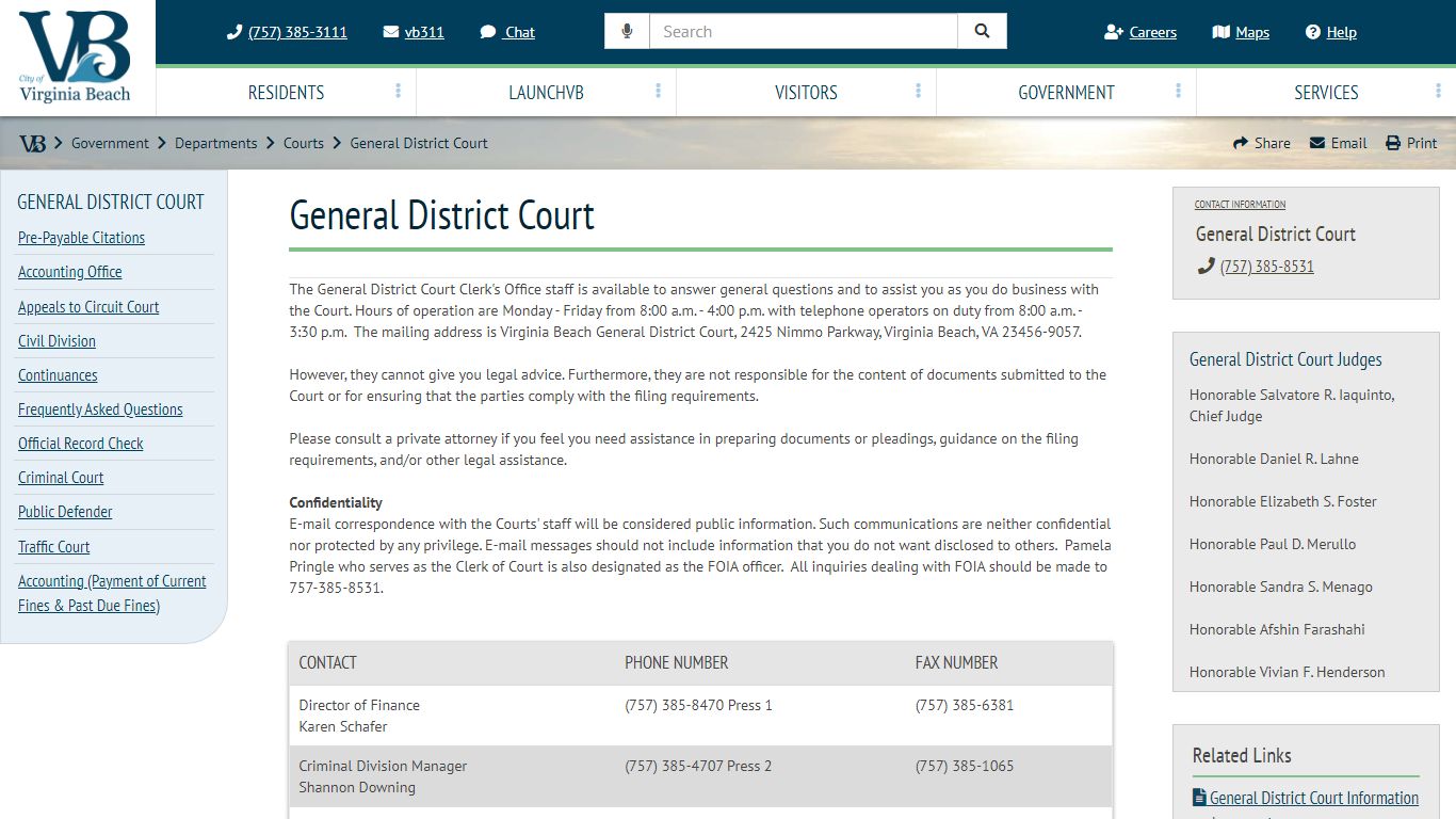 General District Court :: VBgov.com - City of Virginia Beach